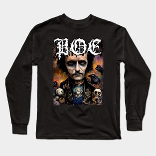 Edgar Alan Poe Metalhead Long Sleeve T-Shirt